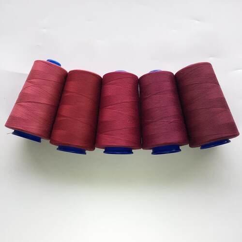 缝衣线暗红色线轴酒红色缝纫裁缝辅助工具家用多色手缝线宝塔线 - 图0