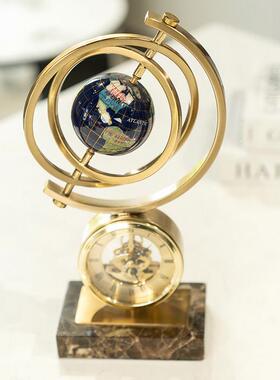 柏梵轻奢地球仪摆件设计师办公室酒柜玄关客厅装饰品高档桌面摆设