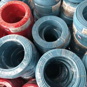 熊猫电线单芯硬线BV1.5黑色蓝色白色红色黄色电缆BV2.5BV4双色