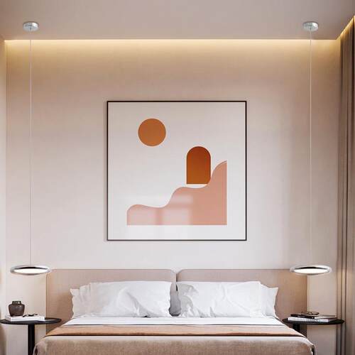 八特护眼餐厅灯北欧轻厅奢客床头书书桌餐桌灯具508吊岛台吧台吊 - 图1