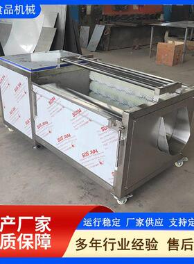 厂家直销毛辊清洗机304不锈钢毛刷去皮机根茎类果蔬去泥清洗设备