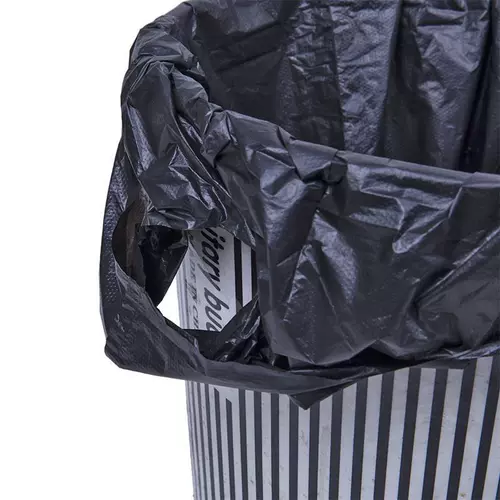 Жилет, портативный черный красный белый сиреневый пластиковый мусорный мешок для домашнего использования, увеличенная толщина