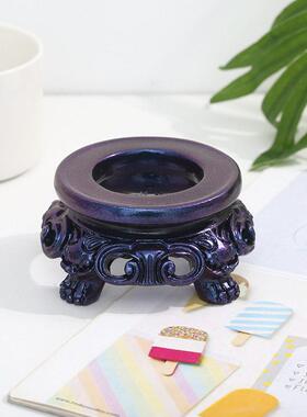 厂家供应新款水晶球中空底座家居桌面装饰树脂工艺品支架摆件