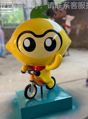 璃钢制作卡通IP形象玻吉祥雕74077物公仔人物商场塑门口景观园林
