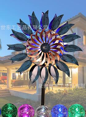 世东跨境Unique And Magical Metal Windmill 铁艺工艺品金属风车