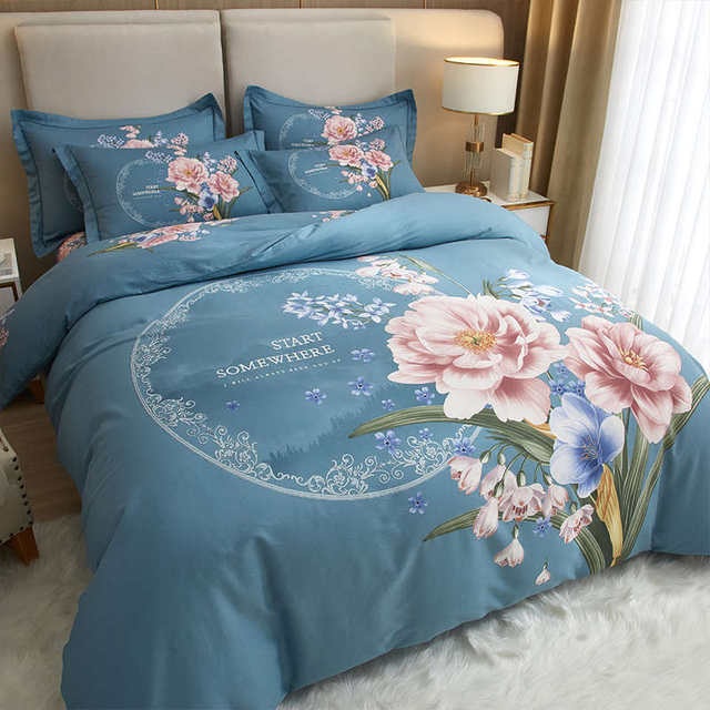 Four-piece set of cotton pure cotton 100 bedding 2025 new bed sheets quilt covers quilt covers dormitory three-piece set 4
