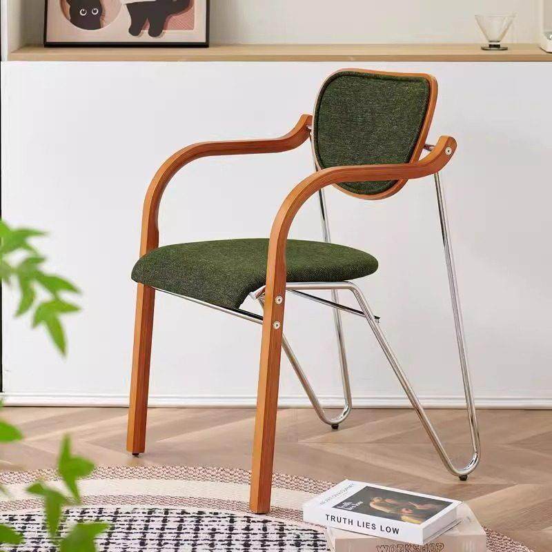 法式实木餐椅家用高级靠背餐桌凳中古侘寂风艺术软包扶手书桌椅子,淘宝优惠券,粉丝福利购,淘宝优惠卷