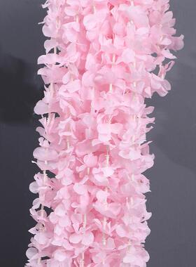 仿花真洋兰串藤绣球花花串藤条庆洋兰花串材婚礼堂婚吊顶装饰紫罗