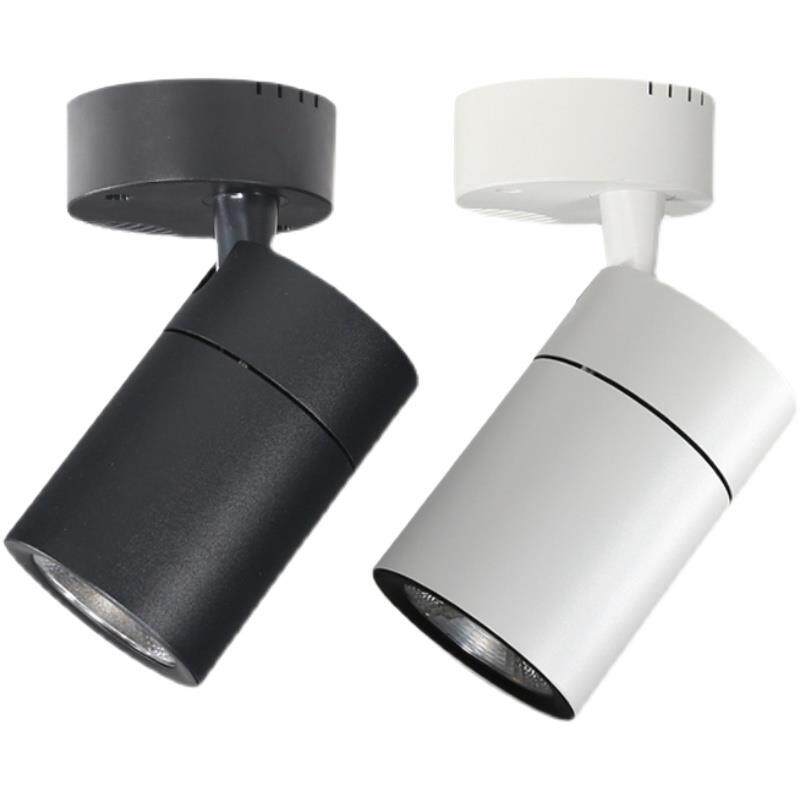 明装式射灯led商用服装店单灯商铺背景墙超亮家用cob轨道吸顶式,淘宝优惠券,粉丝福利购,淘宝优惠卷