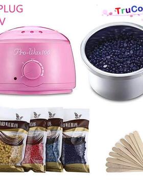 Hot Wax Warmer Heater Machine Hair Removal Beans Waxing Kit