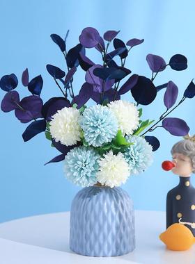 高档假花仿真花摆设餐桌花摆花轻奢干花花束茶几客厅花艺装饰摆件