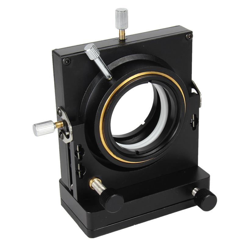Optical five-dimensional adjustment frame, clamping lens, optical bench, tilting and rotating lens frame, precision experimental spectroscope frame