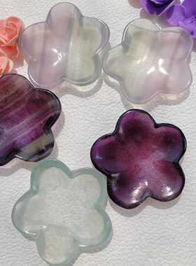 花朵可爱从优天然耳朵件莹彩量大猫厂家雕刻水晶摆件批发