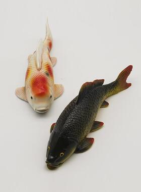 户外池塘漂浮鲨鱼仿真动物树脂河马头摆件跨境水上浮水造景工艺品