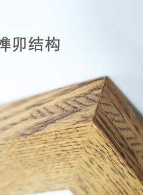 中式橡木20寸卡纸相框挂墙高档韩式影楼宝宝照婚纱照简约家居装饰