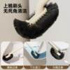 Toilet brush, home bathroom toilet brush with head turned up and dead corner, no punching, wall-mounted toilet cleaning brush with base