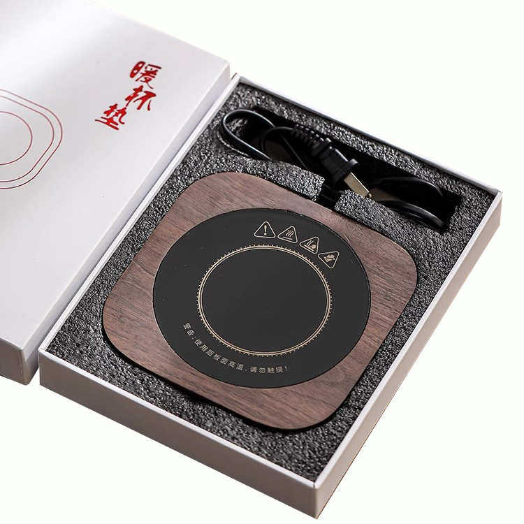 胡桃木加热器办公家用保温55度可加热底座垫智能恒温喝水茶杯,淘宝优惠券,粉丝福利购,淘宝优惠卷