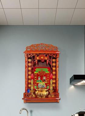 厨房灶王爷贴画神龛灶神神柜?具车供奉204灶司堂灶神台架挂墙灶公