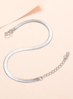 925纯银蝴蝶十字坠手链 天然锆石流行时尚饰品 306202款式手环