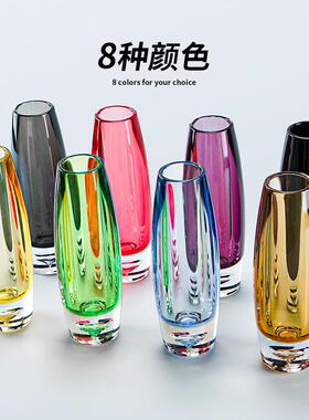 北欧小花清新干花花瓶摆件插仿玻璃透明塑料客厅办公室餐桌小花瓶