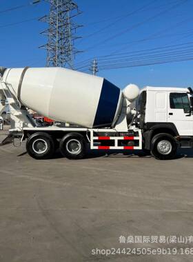 转让二手10轮豪沃混凝土运输车 12方商混水泥搅拌车 全新轮胎