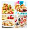 First commercial electric heating waffle machine, heart-shaped waffle maker, Japanese-style dorayaki electric heating 50-hole electric cake pan