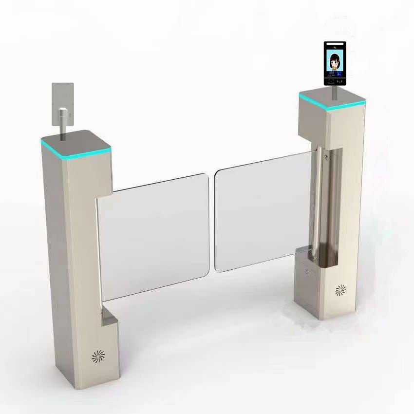 Office building turnstile face recognition access control access control and attendance all-in-one machine face recognition swing gate face recognition swing gate