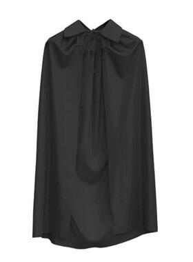 CLEVER-MENMODE Black Cape Robe Men Halloween Cosplay Costume