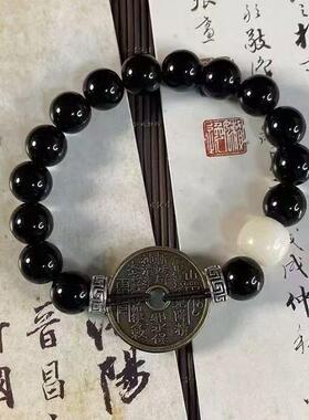 畅销墨韵复古新中式手串古风暗黑潮流礼物男士手串国潮设计