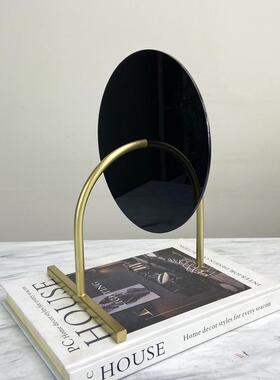 约现轻奢金属拱门代几何软装饰饰品样板间ZZF书房售楼处柜子简装