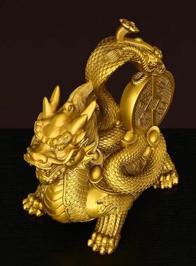 铜玄武乌龟摆件四大神兽入户玄关桌面客厅旺宅摆件家居饰品办公室