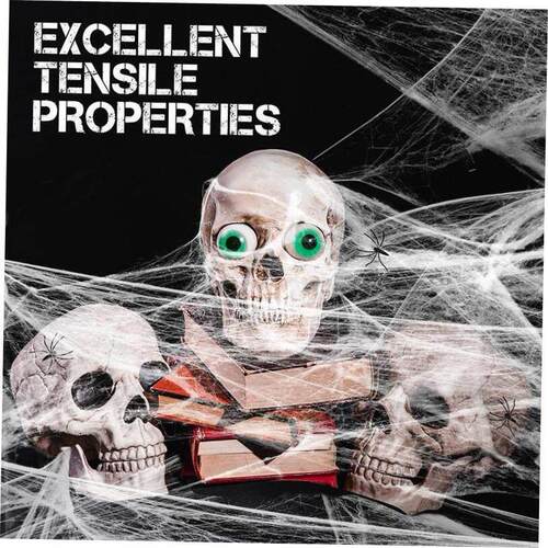 Halloween scene ambiance decorate spider cotton web silk万圣 - 图1