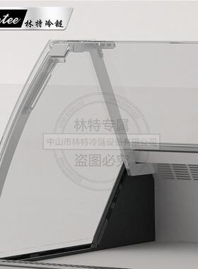 林特动感鲜生4新款风冷熟食冷藏柜带玻璃盖可向上翻