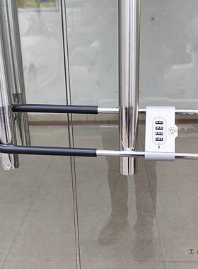 密码锁玻璃门锁挂锁防盗u型锁门锁u形锁锁具商铺家用加长密码锁