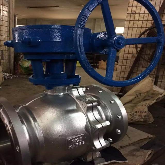 Chemical Industry Department Standard Ball Valve Q341W-10R Manual Worm Gear Flange Ball Valve Industrial Degreasing Ball Valve