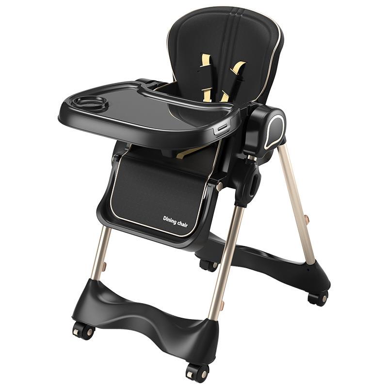Baby dining chair foldable portable baby 0-sit 6-year-old child 3-grow household multi-functional folding dining table chair