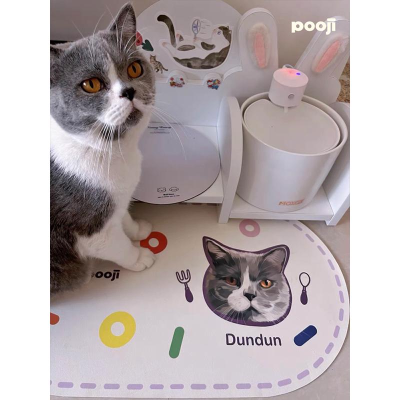 POOJI宠物定制周边原创设计餐桌垫易清洗垫猫咪狗狗创意礼物 - 图3