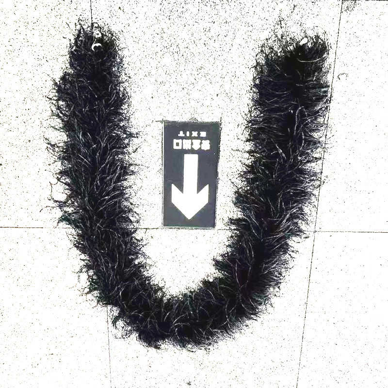 琪琪服装辅料厂家直销9-11cm鸵鸟毛羽毛绒条 - 图1