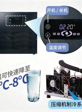 4L厨下冰水机不锈钢304家用直饮净水器大流量饮水机易安装反渗透