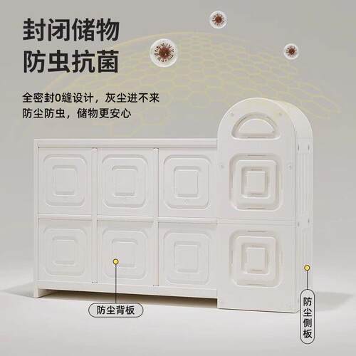 宝宝喂 养台室内收纳柜儿童玩具收纳柜婴儿用品置物架置物整理架 - 图3