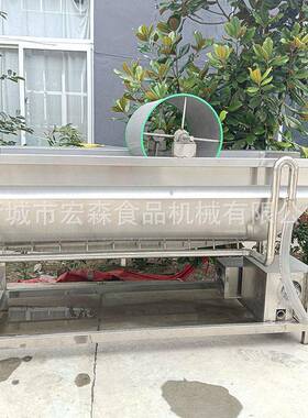 商用连续式涡流洗菜机全自动蔬菜清洗机商用净菜加工生产线设备