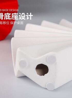 新中式陶瓷工艺品酒店客厅家居摆设装饰品扇形陶瓷摆件样板间软装