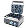Special offer six 6-grid donut machine electric heating commercial business stall scone machine non-stick easy to clean