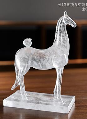 琉璃聆风摆件本命房41马年生肖马好吟马运工艺装饰客厅书中式摆放