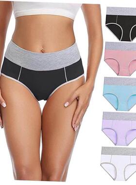 cotton briefs for women large size underwear 5条套装棉内裤女