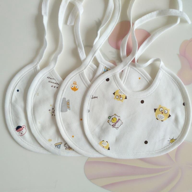 Baby saliva napkin spring and summer pure cotton bib newborn child saliva pocket anti-vomiting baby small bib lace thin section