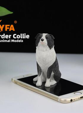 吉佳美YFA直销迷你小边牧车载摆件边境牧羊犬狗模型动物蛋糕装饰