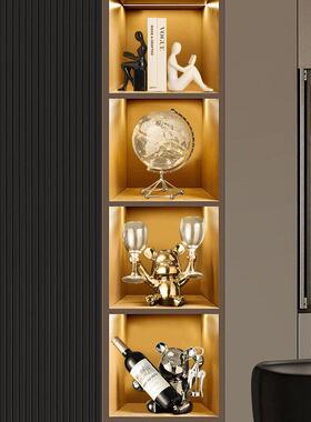 创意现代简约书挡人物摆件玄关客厅酒柜电视柜办公室轻奢装饰品