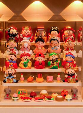 新中式玄关客厅新居各路财神爷乔迁礼物招财进宝2025装饰送礼好物