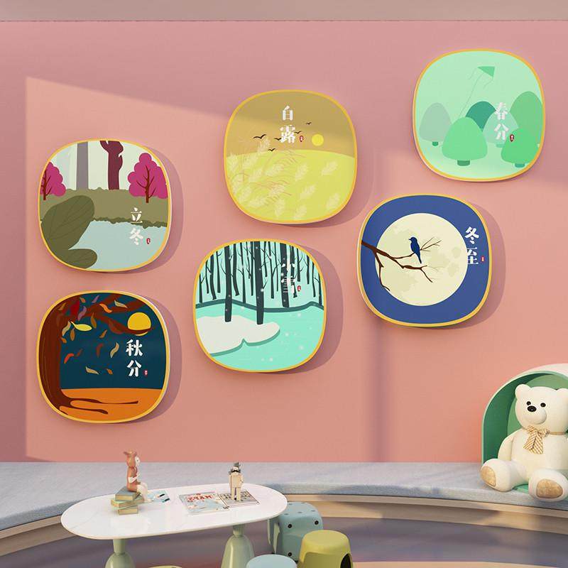 7L8K幼儿园环创主题墙成品24二十四节气装饰画楼梯扶手台阶文化墙,淘宝优惠券,粉丝福利购,淘宝优惠卷